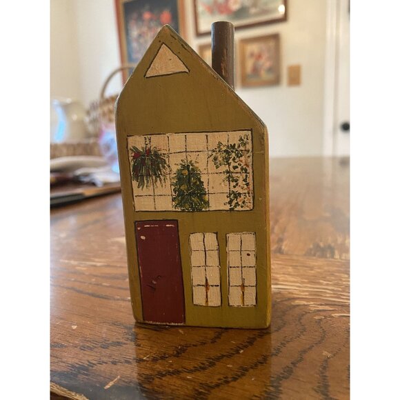 Handcrafted Wooden House Decor By Ruth H. Brady - Picture 1 of 6